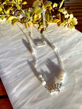 Load image into Gallery viewer, Freshwater Pearls + Lotus Choker Set
